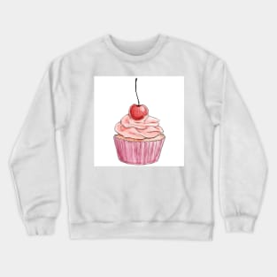 Fancy Pink Cupcake Crewneck Sweatshirt